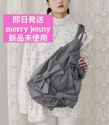 당일 발송 새상품 merry jenny ribbon 원숄더백 그레이