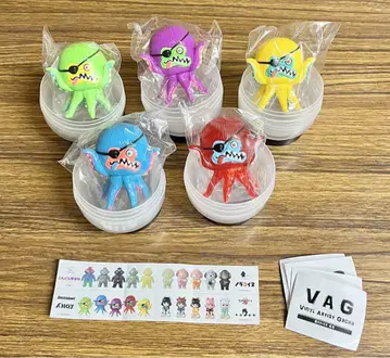 VAG 40 AHOY SHELTERBANK 소프트 비닐 가챠 전5종 세트