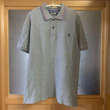 새상품급 BEAMS 피케 셔츠 그레이 M 사이즈