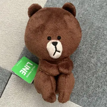 LINE 브라운 봉제 인형 약 15cm