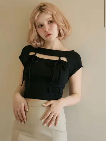 andmary Bebe ribbon tops