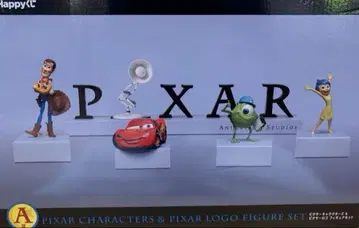 Happy 복권 PIXAR 2025 A상 캐릭터 & 로고 피규어