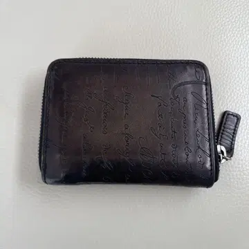벨루티 Berluti 와파 가죽 코인 케이스, 남성용, 카리그래피