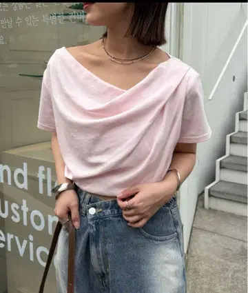 mystic 오프숄 티셔츠