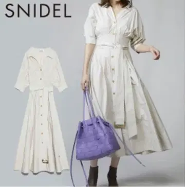 snidel 스나이델 코튼 원피스 아이보리
