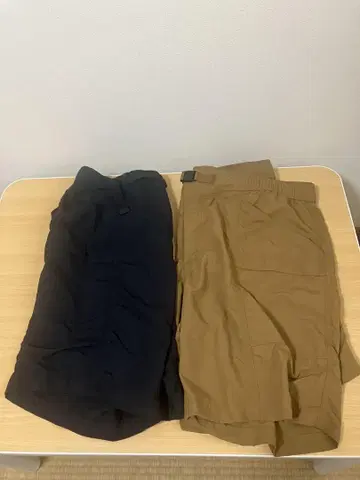 유니클로 나일론 기어 숏팬츠 XXL 블랙브라운 2벌 UNIQLO