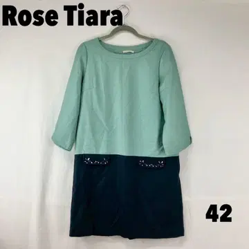 W0050T Rose Tiara 무릎 기장 원피스