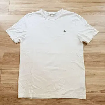 [새상품급] LACOSTE 라코스테 화이트 T셔츠 SLIMFIT 상의