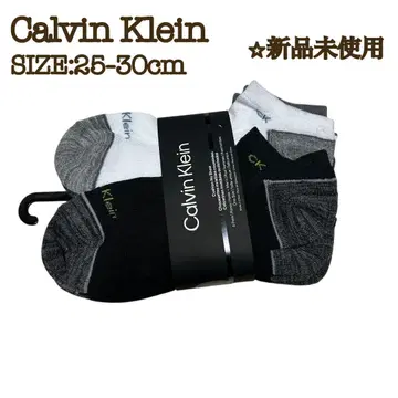 캘빈클라인 6족 남성용 삭스 25~30cm CK 로고 블랙 그레이 화이트