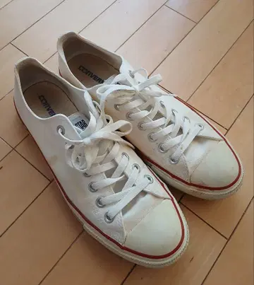 CONVERSE ALL STAR 화이트 스니커즈 10 사이즈
