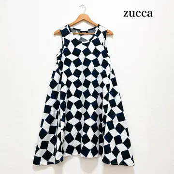zucca 플레어 원피스 튜닉 M 면 100% 일본제 여름 외출