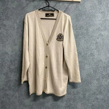SERIO MONDO 베이지 V넥 가디건 F