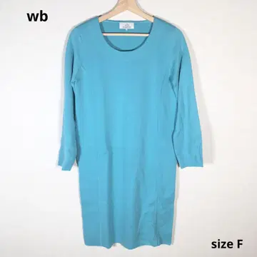상태 좋음 wb 비기 니트 원피스 긴팔 sizeF