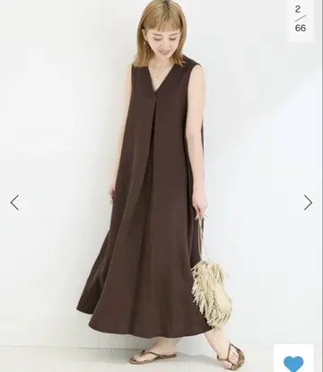 이번 시즌 손세탁 가능 / 린넨 레이온 슬리브리스 원피스