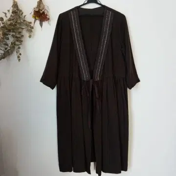 군겐도 네네 자수 프론트 오픈 겉옷
