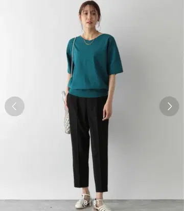 글로벌 워크 우츠쿠 실루엣 DRY 테이퍼드 팬츠 XL 블랙