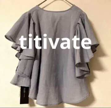 [ titivate ] 티티베이트 프릴 소매 블라우스 택 포함
