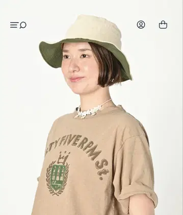 23 SS 45R 린넨 헤링본 햇