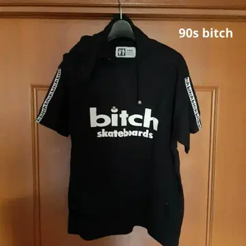 90s bitch 셔츠 블랙 파커