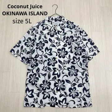 Coconut Juice OKINAWA ISLAND 알로하 셔츠 5L