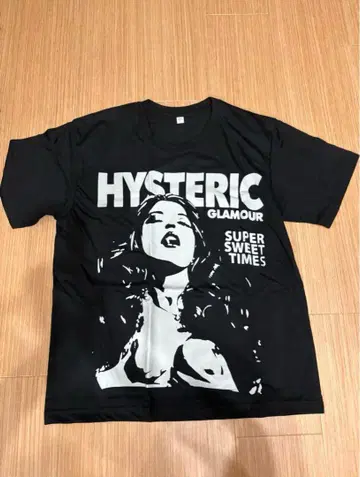 HYSTERIC GLAMOUR 그래픽 T셔츠 블랙
