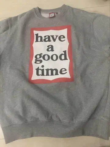 have a good time 프린트 맨투맨 그레이