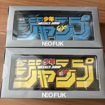 주간 소년 점프 로고 피규어 파란색 로고 노란색 로고 NEOFUK 콜라보