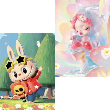 POPMART hand in hand SKULLPANDA LABUBU