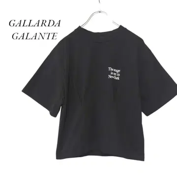 GALLARDAGALANTE 턱 로고 티셔츠 블랙 갈라르다갈란테