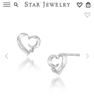 스타 주얼리 SV925 귀걸이 HEART MOON
