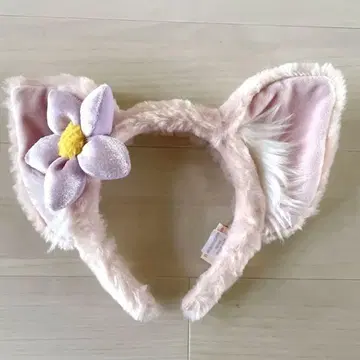 새상품급 디즈니씨 리나벨 머리띠 귀 꽃 귀여움