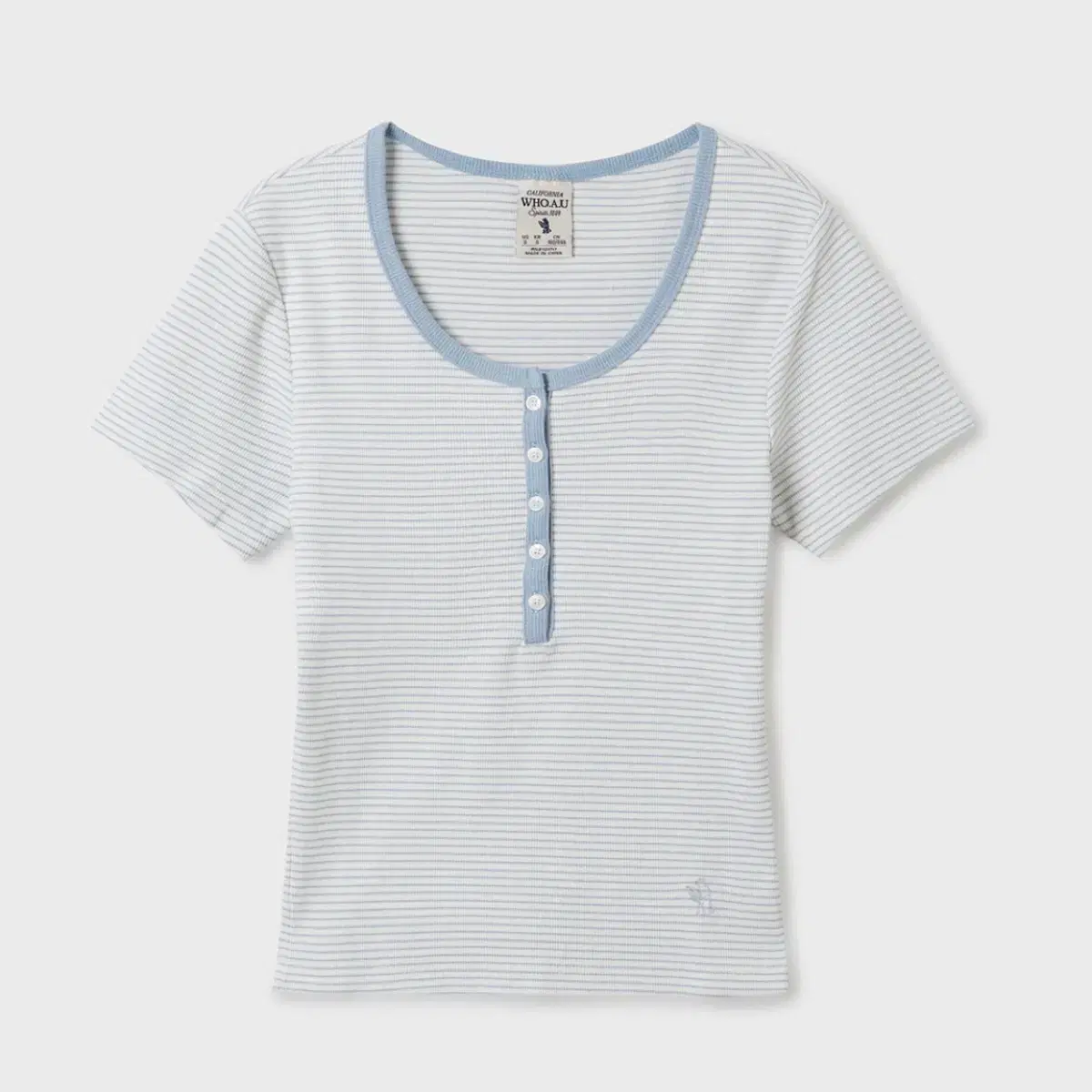 Helene Paris Stamp Remington Ringer Half T-shirt [Pigment