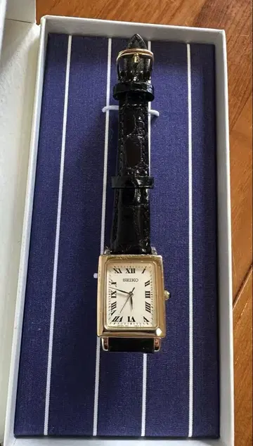 SEIKO IENA 콜라보레이션 워치 각형 세이코 이에나 손목시계