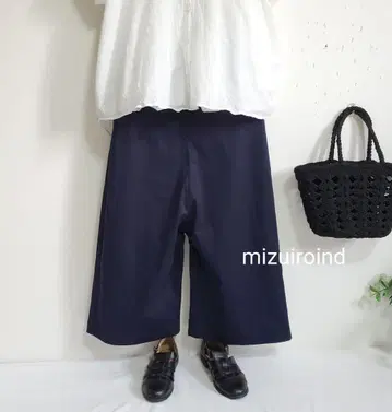 미즈이로인도 사루엘 와이드 팬츠