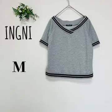 INGNI 잉그 (M) V넥 맨투맨 티셔츠 긴팔