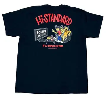 Hi-STANDARD SLS TEE 티셔츠 XL 사이즈 블랙