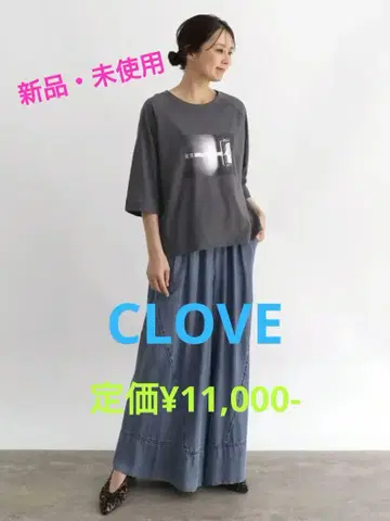 새상품 미사용 야마다야 CLOVE 포토 프린트 티셔츠
