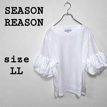 SEASON REASON [LL] 도킹 티셔츠 화이트 계열 코튼