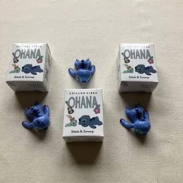 디즈니 스토어 시크릿 피규어 OHANA 스티치 3개