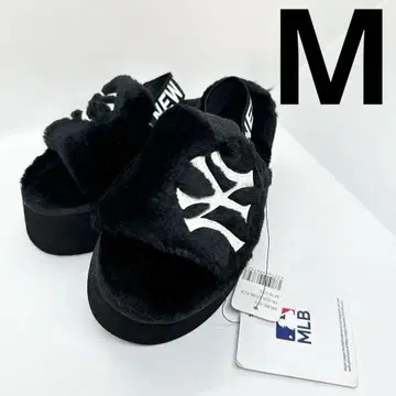 [미사용 새상품] 택 포함 MLB 뉴욕 양키스 통굽 샌들 M 블랙