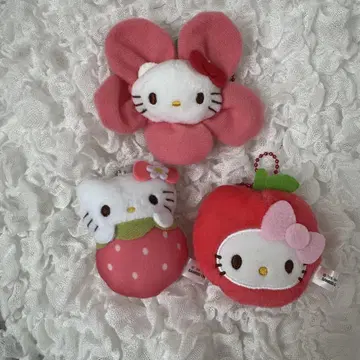 산리오 키티 후르츠 꽃 가챠가챠