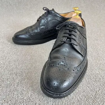 켄포드 KENFORD 윙팁 주름 가죽 드레스 슈즈 24.5cm