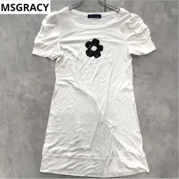MSGRACY 스팽글 롱 기장 튜닉 엠즈 그레이시 티셔츠