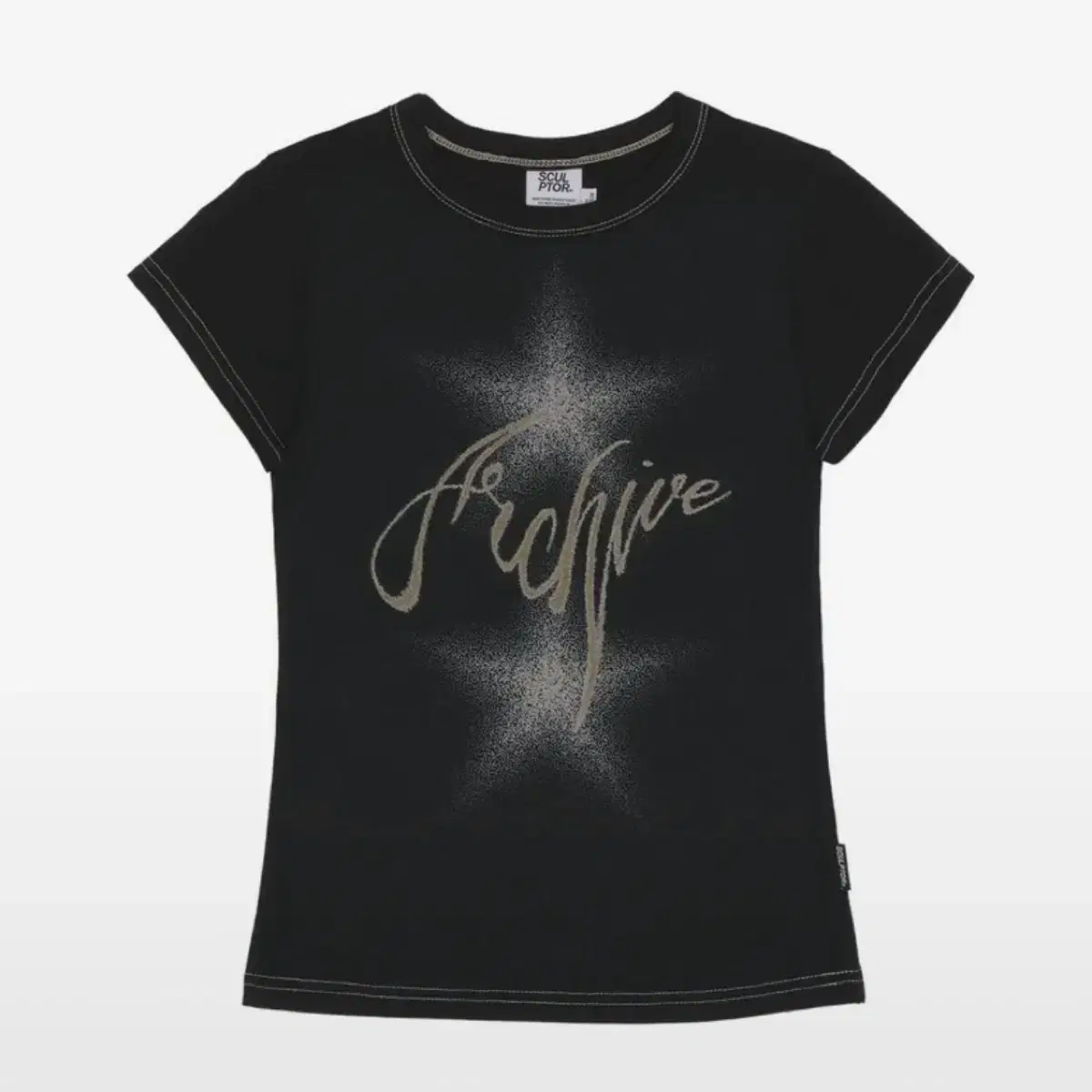 SCULPTOR | 스컬프터 Sculptor Sheriff Cut Out Tee Dirty White