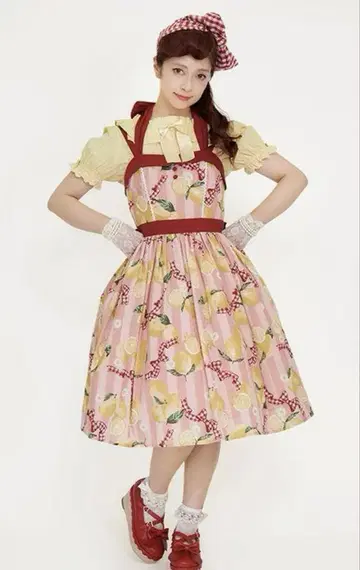 Girly Lemon 오버롤 스커트