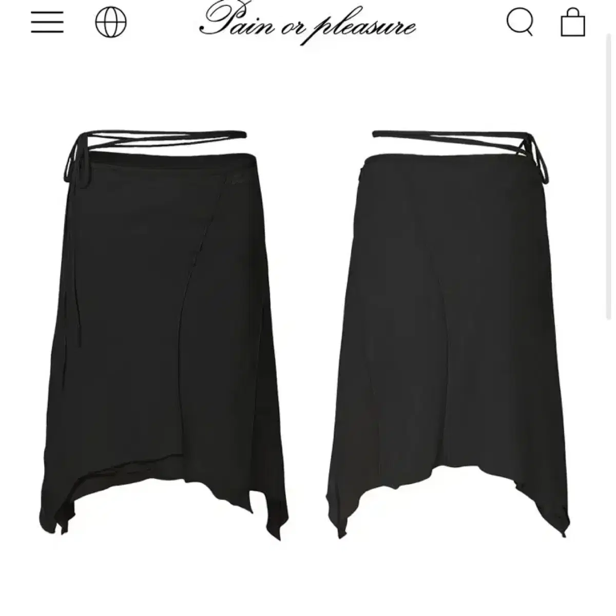 PAIN OR PLEASURE★韓国★人気★DAFFODIL HOOK SKIRT 2色 ALL - PAIN OR PLEASURE