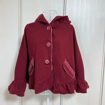 axes femme 엑시즈팜 판초 코트 와인 레드