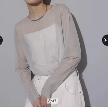 새상품급 아르페쥬 스토리 시어론T 라이트 그레이