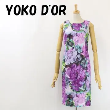 B7053 요코돌 올 패턴 코튼 슬리브리스 원피스 36