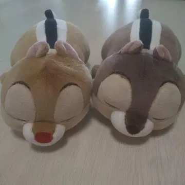 Disney 모찌하그 니기니기 쿠션 칩과 데일 봉제 인형